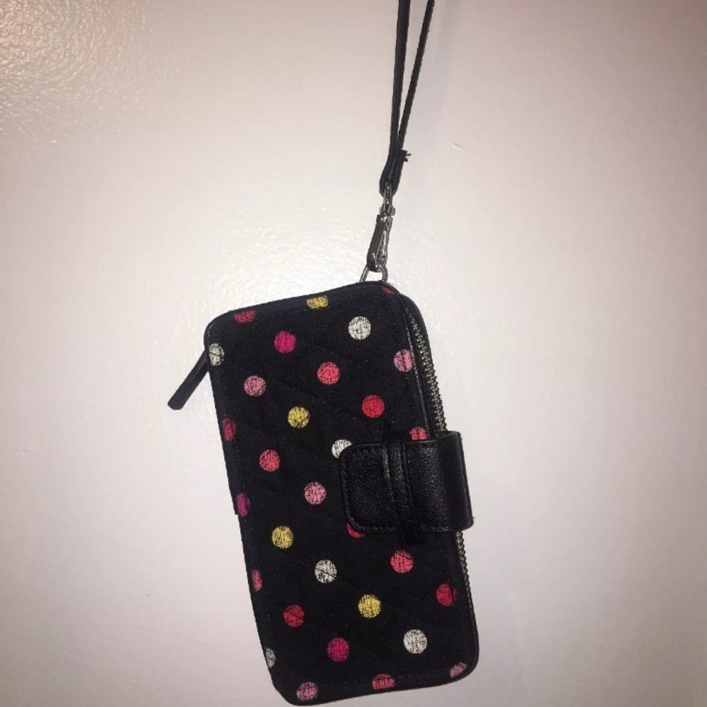 Vera Bradley Polka Dot Cell Phone Wallet/Wristlet